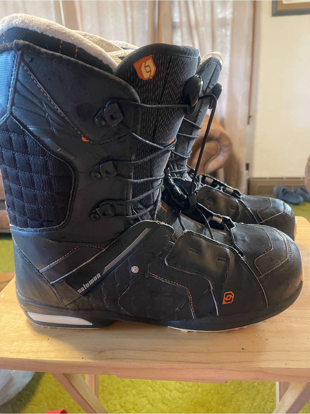 Salomon Mori Speed Lace Used Snowboard Boots Size Us 12.5 Men's